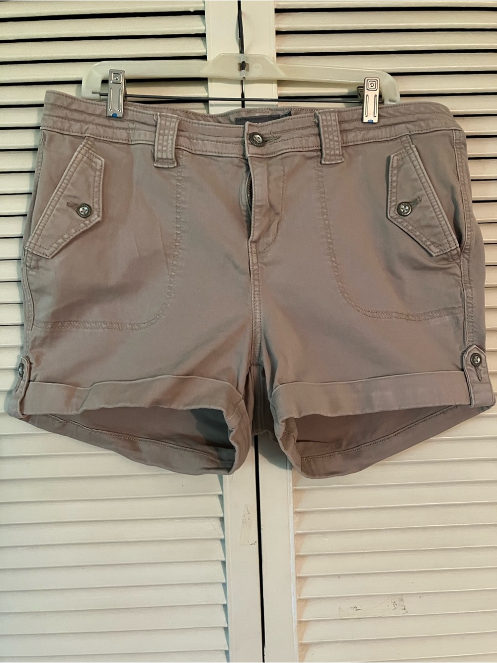 Torrid Feel the Fit Size 16 Light Brown Cotton Jean Stretch Shorts